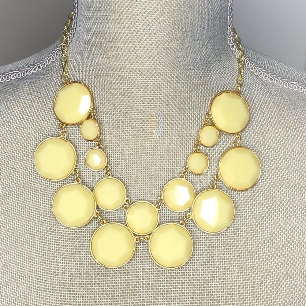 Statement Necklace l Orange Chunky Necklace l Goldtone fashion necklace 330